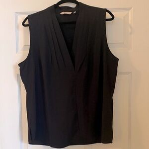 Soft Surroundings Black Sleeveless Blouse